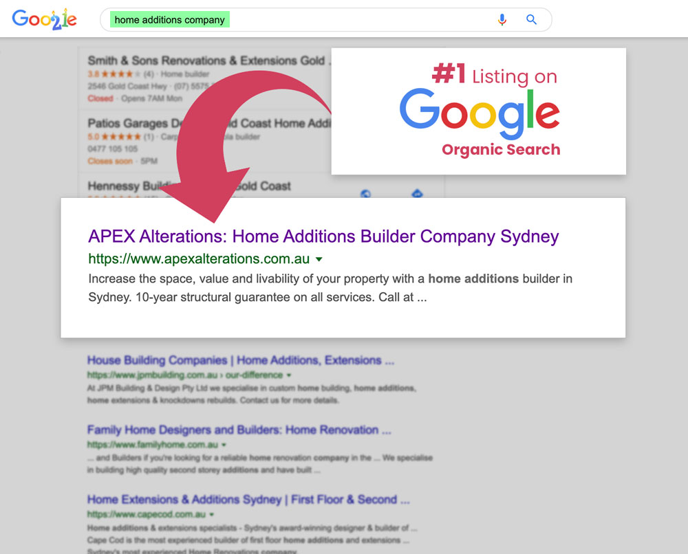APEX Alterations & Additions SEO